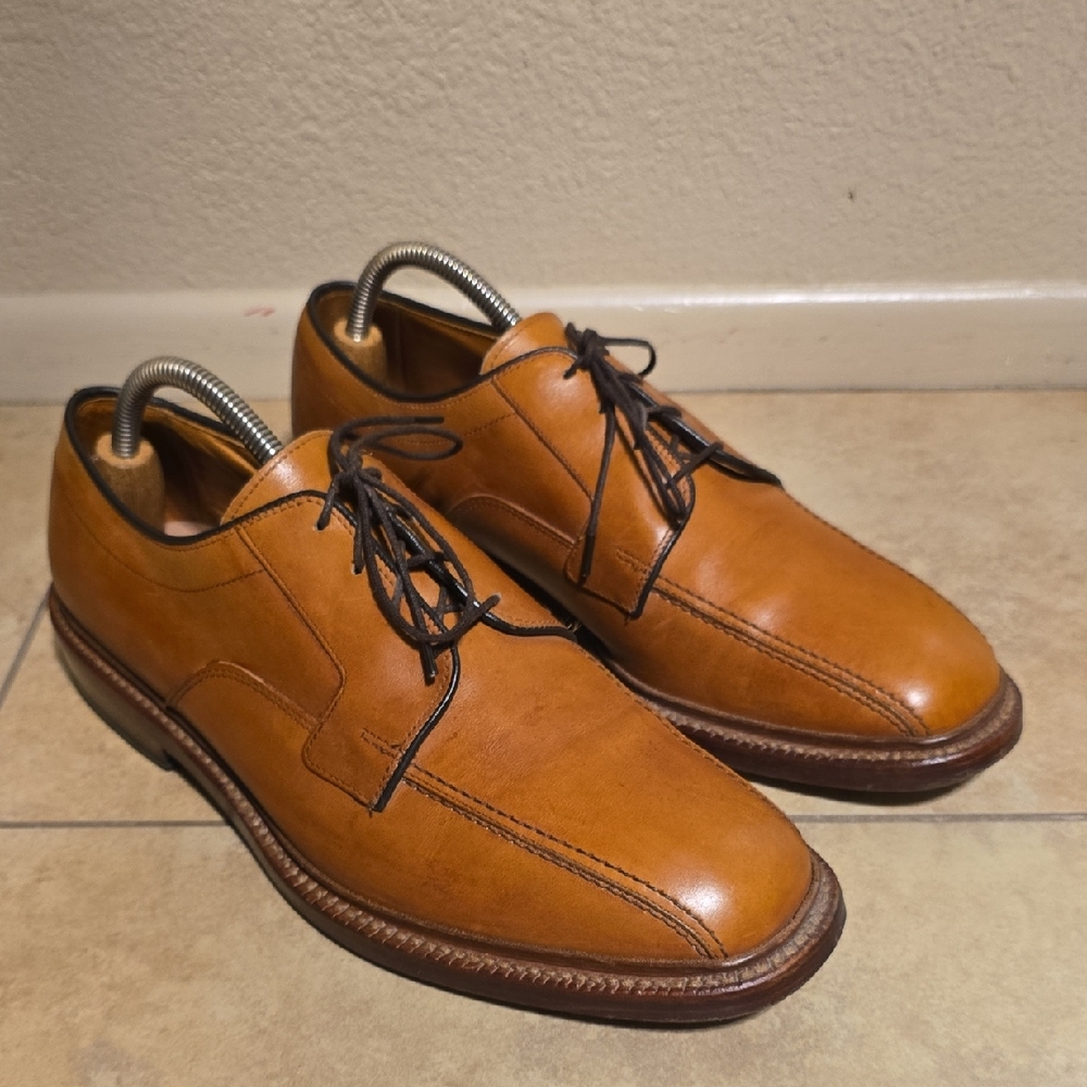 Allen Edmonds Tan Leather Hillcrest 8.5 E